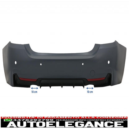 kit carrozzeria completo adatto per bmw serie 4 f32 f33 (2013-2017) design m-performance con parafanghi anteriori neri e cofano motore