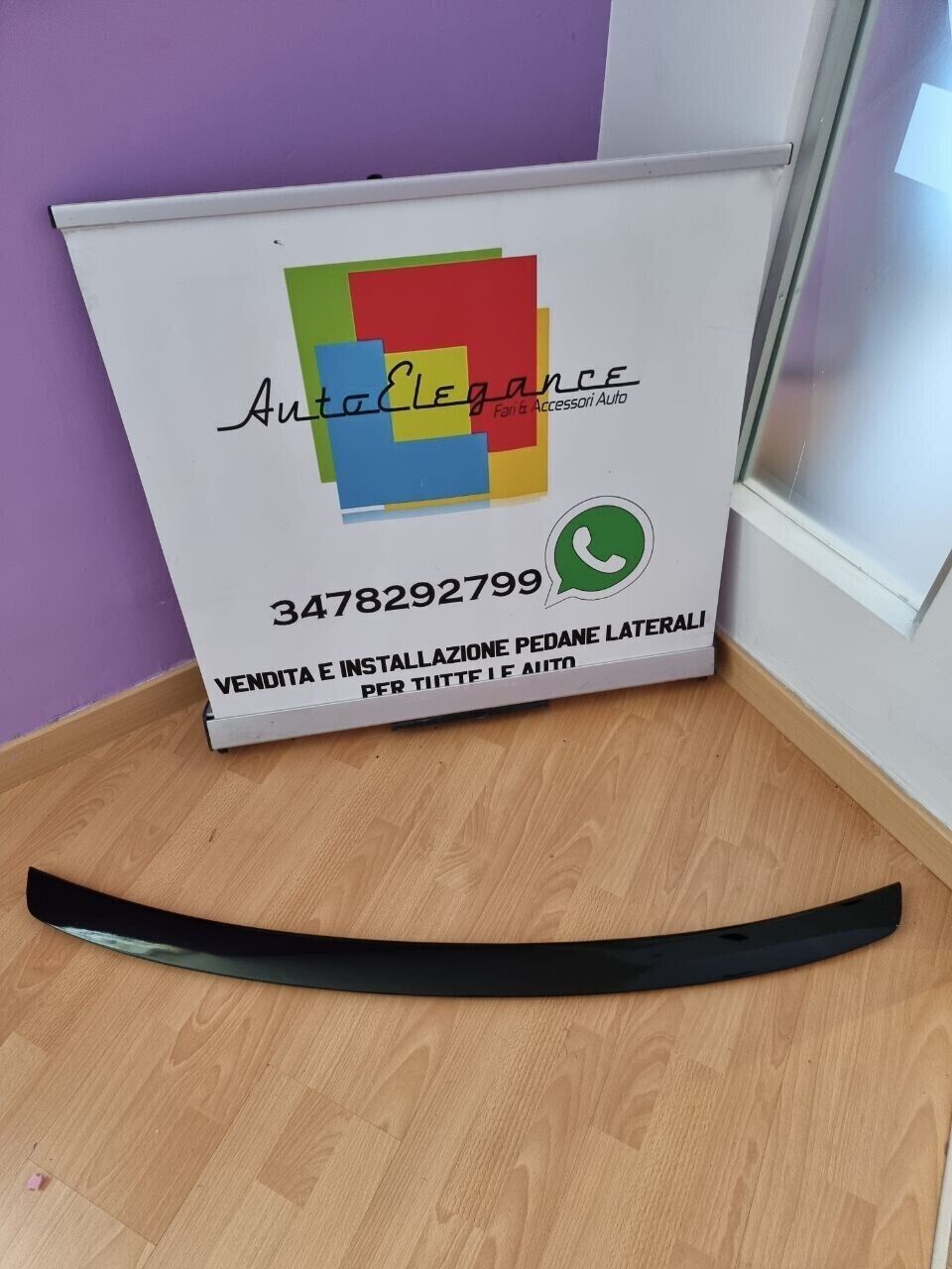 SPOILER BAGAGLIAIO ADATTO PER AUDI A5 F5 COUPE CABRIO 2017+ LOOK NERO LUCIDO