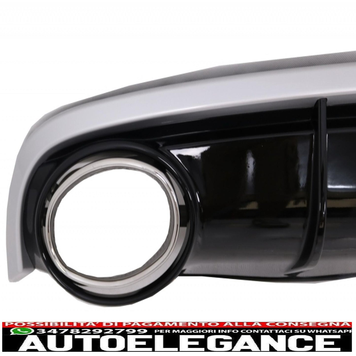 diffusore d'aria per paraurti e terminali di scarico con luci posteriori a LED adatti per audi a7 4g (2010-2014) design RS7