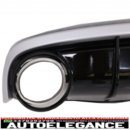 diffusore d'aria per paraurti e terminali di scarico con luci posteriori a LED adatti per audi a7 4g (2010-2014) design RS7