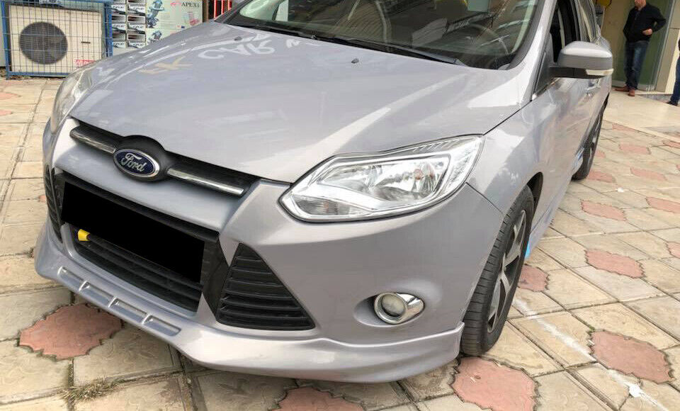 FORD FOCUS 3 III 2011-2014 FRONT BUMPER SPOILER ABS SPORTY LOOK ST