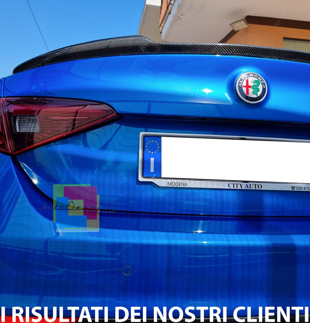 SPOILER COFANO ADATTO PER ALFA ROMEO GIULIA 2015-2021 DESING SPORTIVO Carbon Look