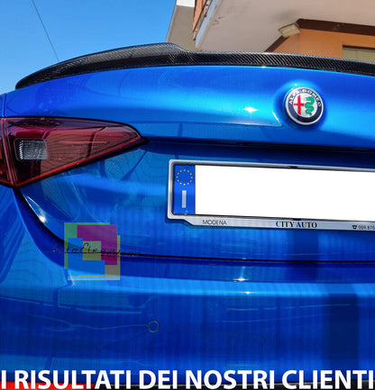 SPOILER COFANO ADATTO PER ALFA ROMEO GIULIA 2015-2021 DESING SPORTIVO Carbon Look