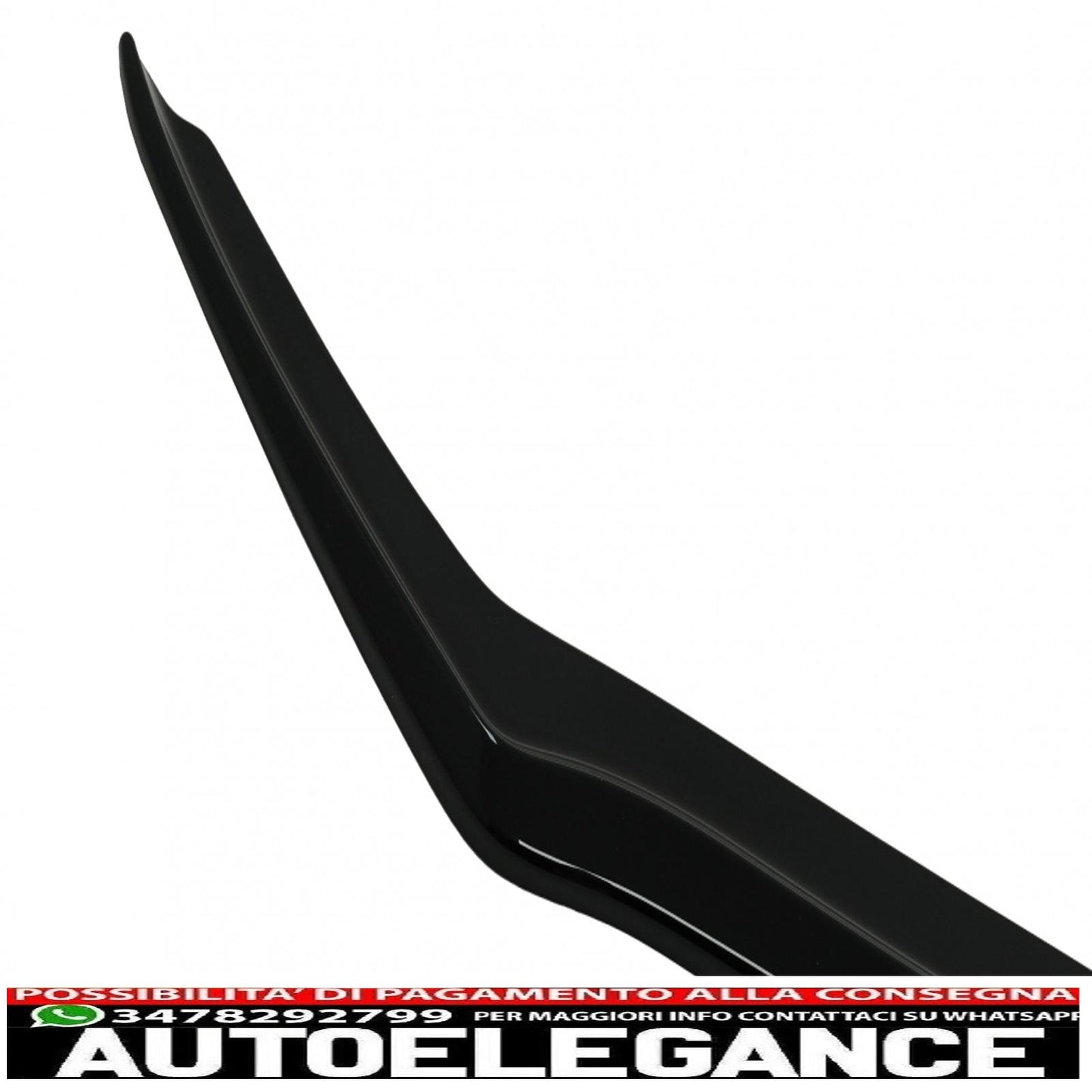Front Bumper Lip Extension Spoiler Fit For Ford Puma (2019 Onwards) Piano Black For St-Line Only 
