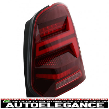 fanali posteriori full led adatti per vw polo 6r 6c 61 (2011-2017) indicatori di direzione dinamici sequenziali vento look