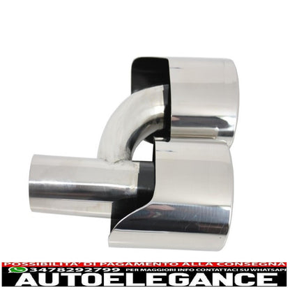 Exhaust muffler tips suitable for mercedes c class e class s class cls sl slk w204 w211 w221 w219 e63 c63 design