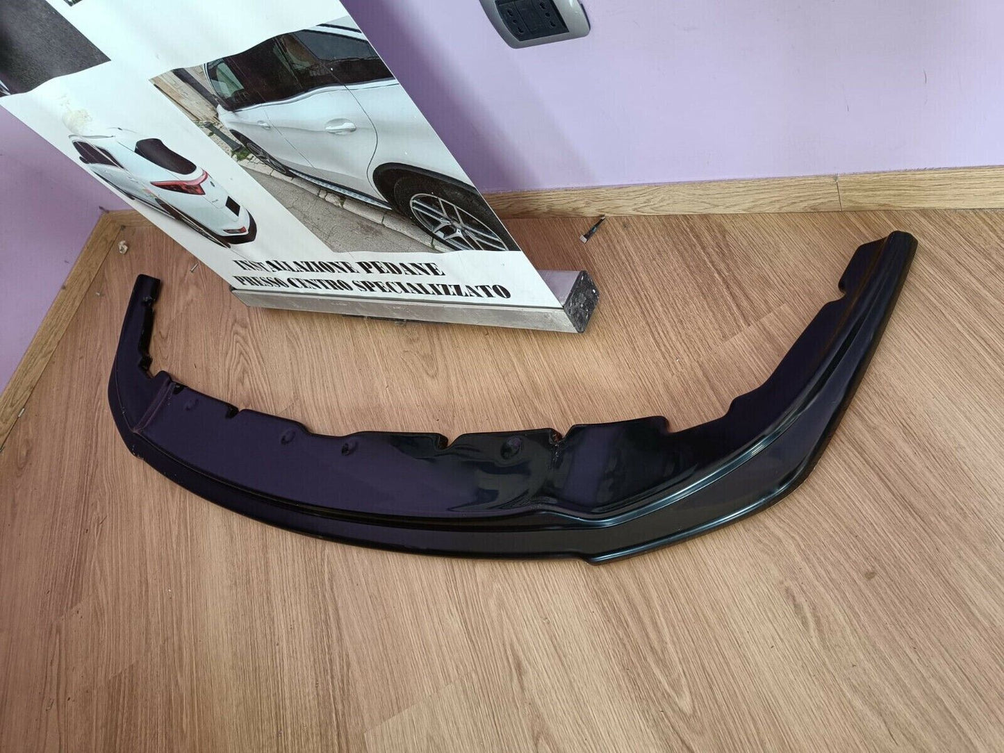 SPLITTER ADATTO PER BMW SERIE 1 F40 MSPORT NERO LUCIDO LOOK SPORTIVO