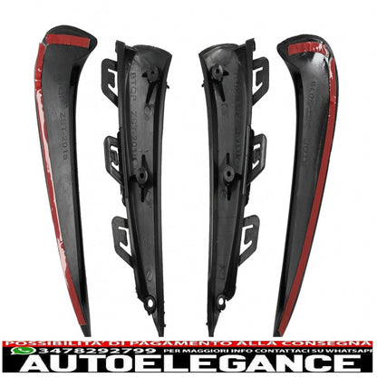 Alette aerodinamiche per paraurti posteriore, alette laterali flics, adatte per mercedes gla suv h247 (2020-up) sport line piano nero AUTOELEGANCERICAMBI