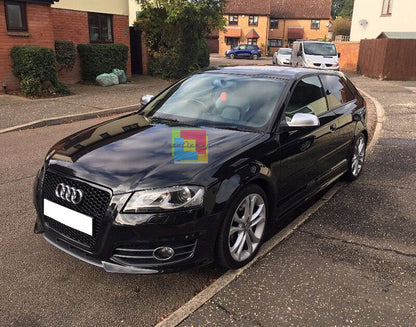SATIN CAPS SUITABLE FOR AUDI A3 80-A4 8K B8-A5 8T LIFT SPORTY LOOK