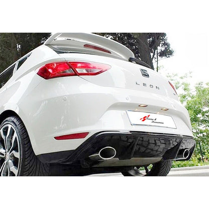 SOTTO PARAURTI POSTERIORE SEAT LEON 5F 2012-2016 DIFFUSORE TUNING ABS NERO FR