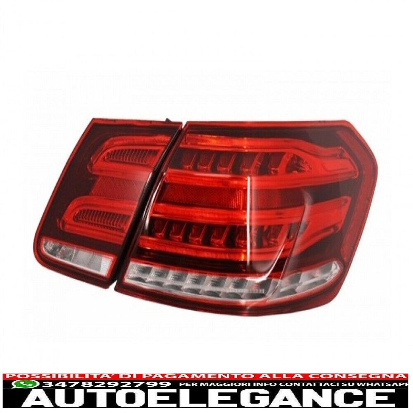 Fanali Posteriori LED per Mercedes Classe E W212 09-13 Trasformazione Facelift Design Rosso Cl-mostra il titolo originaleTesto originaleLED fanali posteriori per Mercedes Classe E W212 09-13 Conversione Facelift Design Rosso Kl