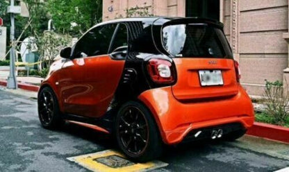 SOTTO PARAURTI POSTERIORE SPOILER SPORTIVO IN ABS PER SMART 453 FORTWO DIFFUSORE