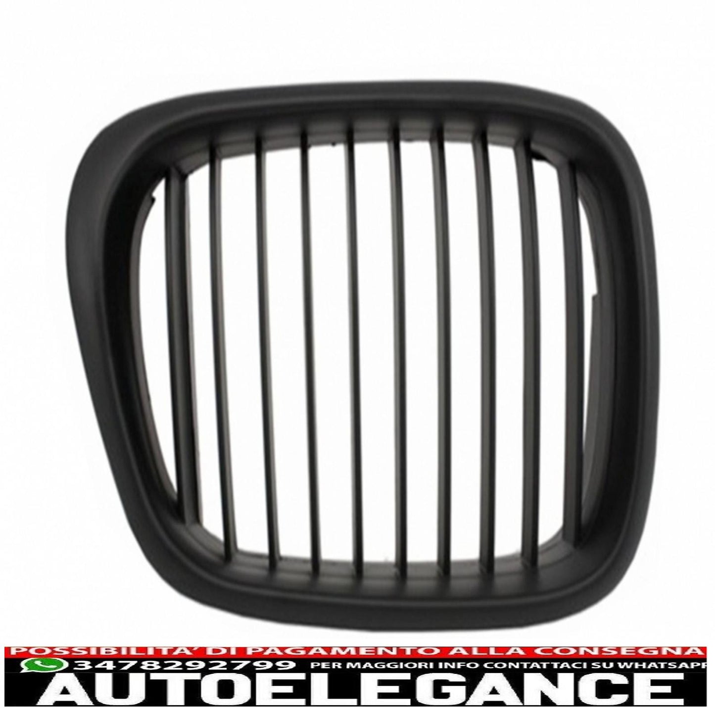 paraurti anteriore con griglie centrali nero opaco e fendinebbia gialli adatto per bmw serie 5 e39 1995-2003 design m5