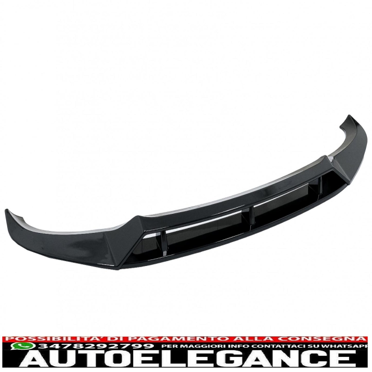 Front Bumper Spoiler Lip Fit For BMW X6 G06 X6M (2019-up) Piano Black