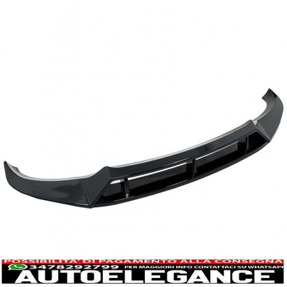 Front Bumper Spoiler Lip Fit For BMW X6 G06 X6M (2019-up) Piano Black