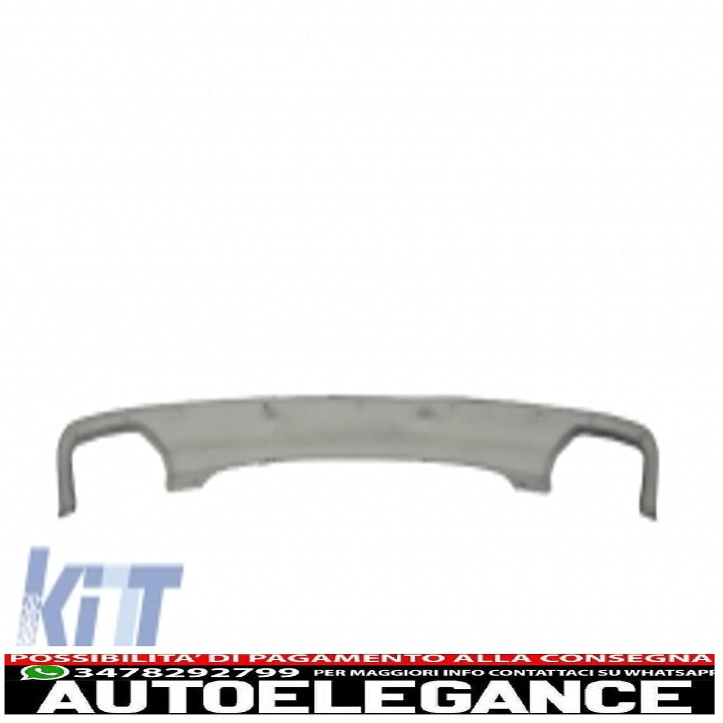 diffusore d'aria a doppia uscita adatto per bmw f10 f11 berlina touring serie 5 (2011-2017) 550i design con terminali di scarico design quadrato