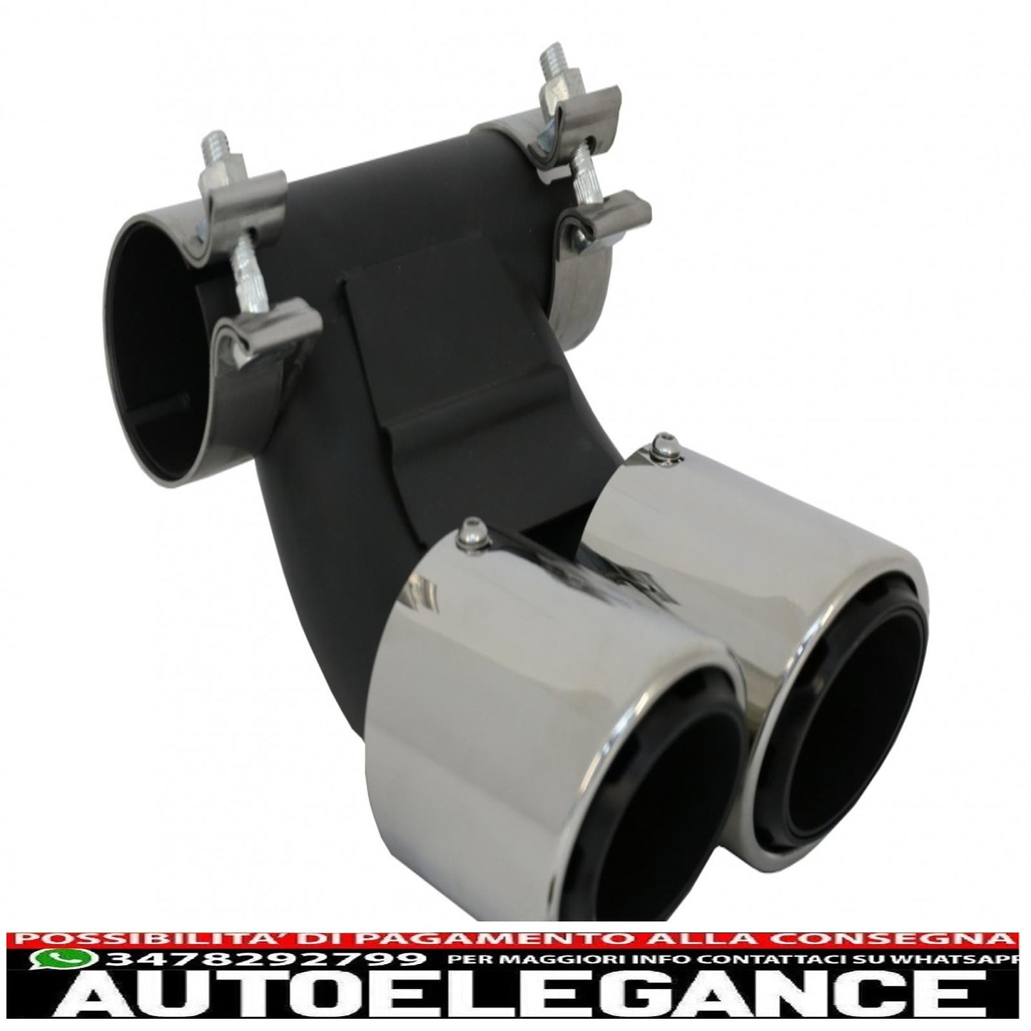 Exhaust tips suitable for Porsche 718 Cayman Boxster 982 (2016-up) chrome 