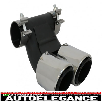 Exhaust tips suitable for Porsche 718 Cayman Boxster 982 (2016-up) chrome 