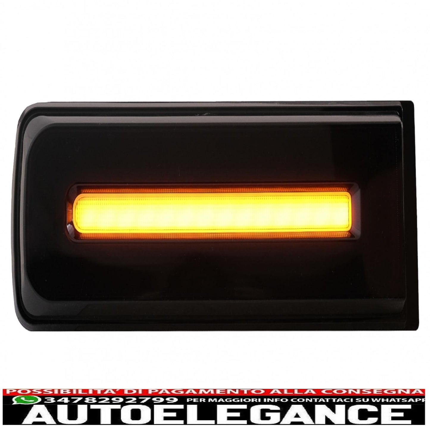 led rear lights light bar suitable for mercedes g class w463 (2008-2017) restyling 2018 dynamic design sequential cornering lights black