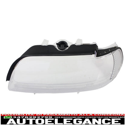 Headlight glass lens suitable for bmw 5 series e39 facelift (2000-2003)