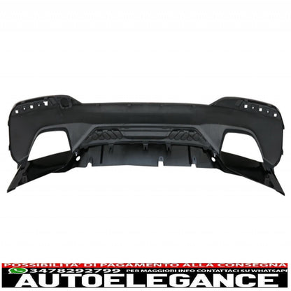 Rear bumper diffuser suitable for BMW 5 Series G30 G31 Sedan Touring (2017-up) with m Performance Design exhaust tips