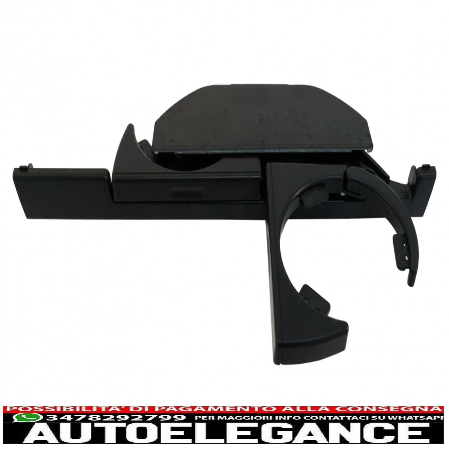front cup holder suitable for bmw 5 series e39 sedan touring left (1995-2004) black