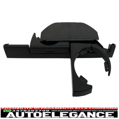 front cup holder suitable for bmw 5 series e39 sedan touring left (1995-2004) black