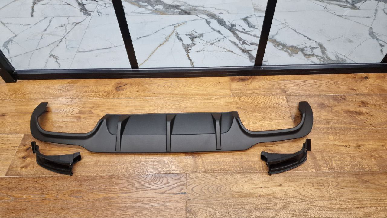 DIFFUSER SUITABLE FOR MERCEDES C CLASS W204 AMG 12-14 BLACK LOOK SPORTY DESIGN 