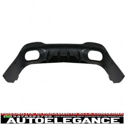 diffusore posteriore e terminali di scarico argento adatti per mercedes cla x118 shooting Brake c118 coupe sport line (2019-up) design cla35