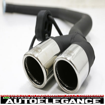 diffusore pianoforte nero con sistema di scarico doppi terminali di scarico adatti per bmw serie 5 f10 (2011-2016) 102-433/70rs