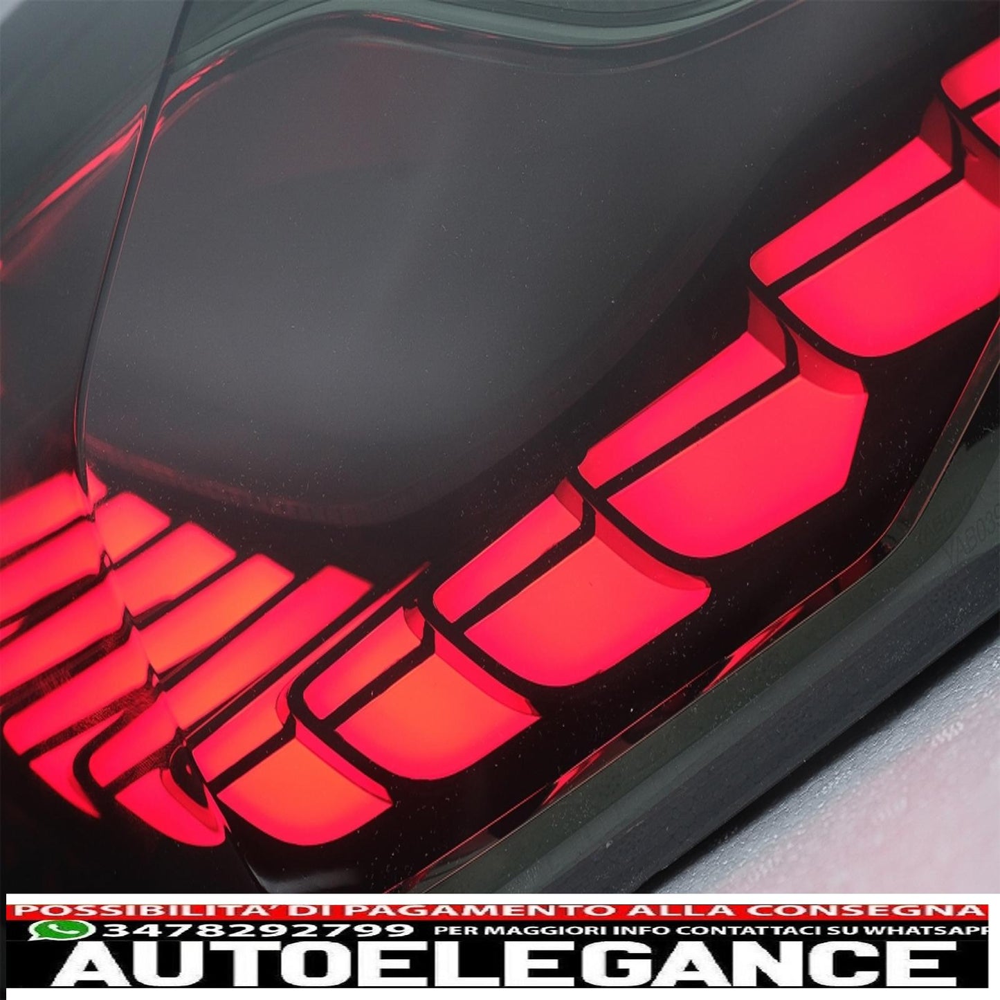 fanali posteriori oled adatti per bmw serie 4 f32 f33 f36 m4 f82 f83 (2013-03.2019) fumo rosso con luce di svolta sequenziale dinamica