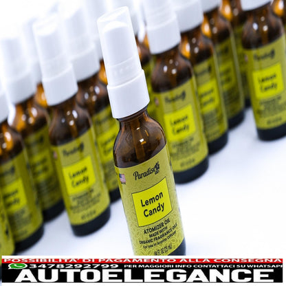 Paradise Air Fresh atomizzatore deodorante per ambienti con olio spray 25 ml caramelle al limone 25 unità diffusore di aromi