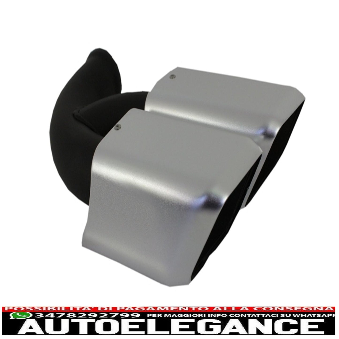 exhaust tips muffler tips suitable for porsche cayenne 958 (2011-up) cayenne s, cayenne turbo, cayenne turbo s,