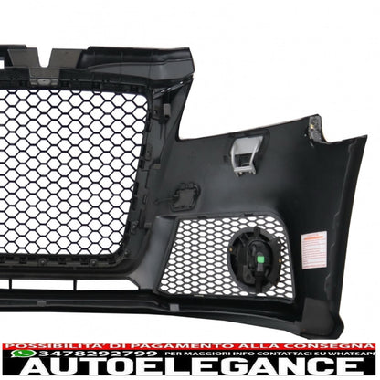 paraurti anteriore adatto per audi a3 se 8p 8pa facelift (2009-2012) design rs3 con fendinebbia