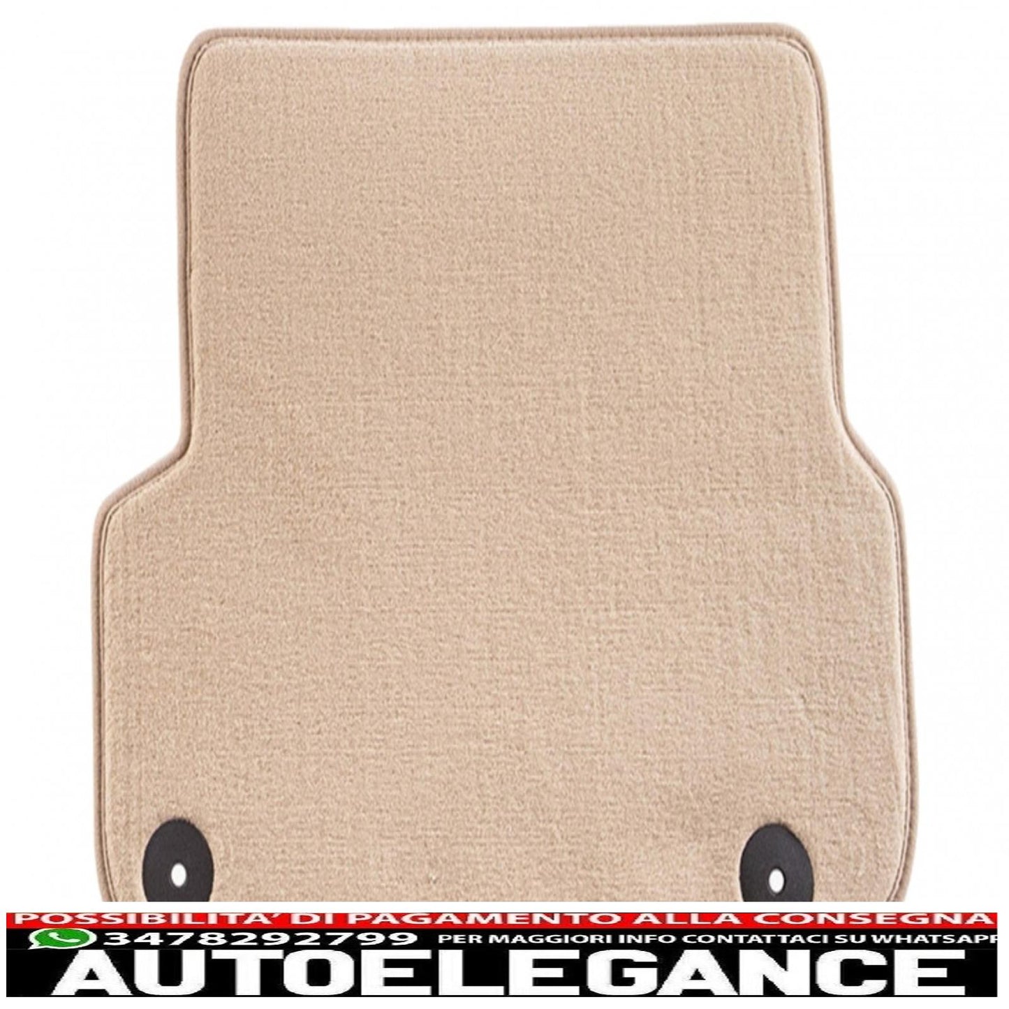 Beige floor mat suitable for audi a6 03/2006-03/2011, a6 avant 03/2006-08/2011