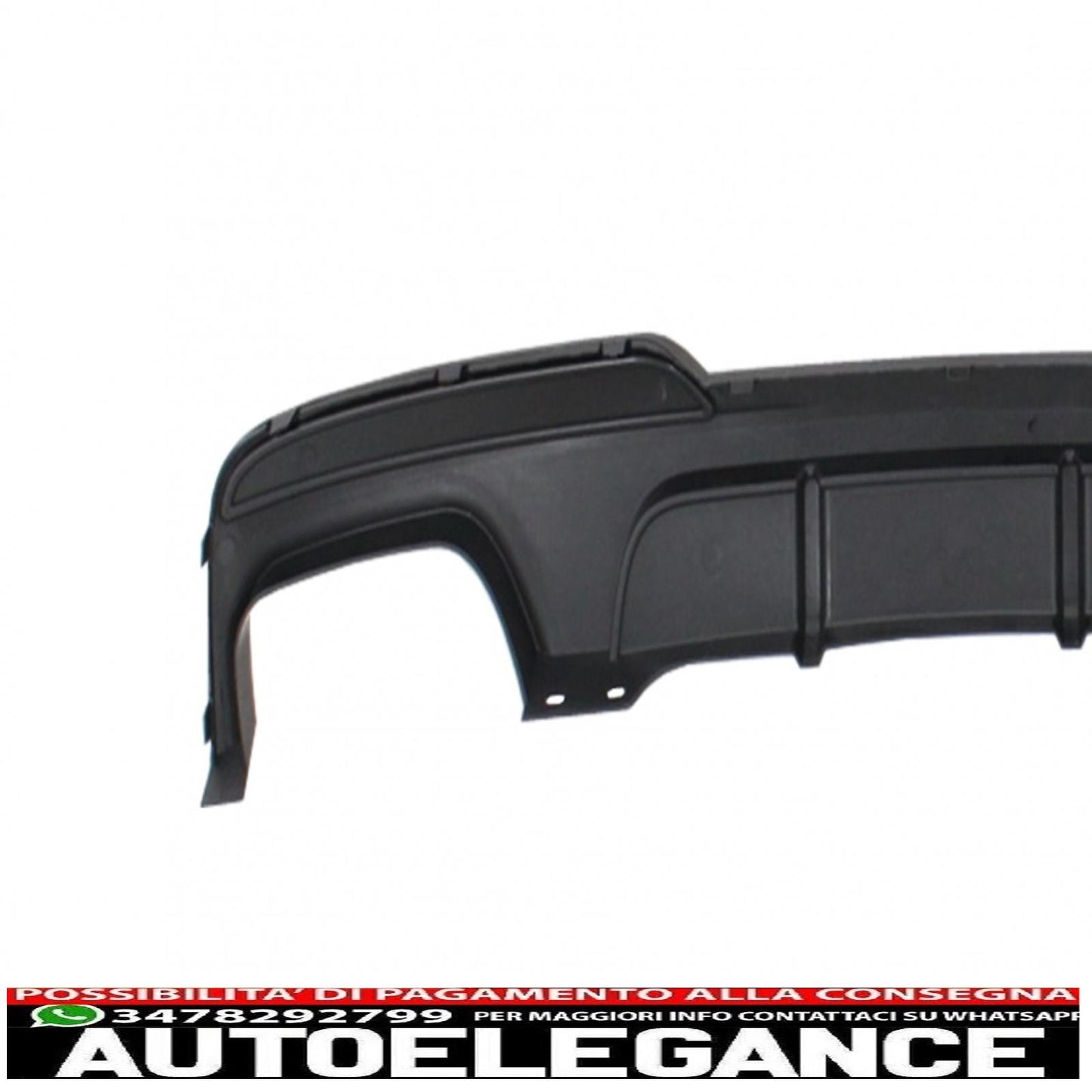 diffusore d'aria a doppia uscita adatto per bmw serie 5 f10 f11 (2011-2017) m-performance design nero pianoforte