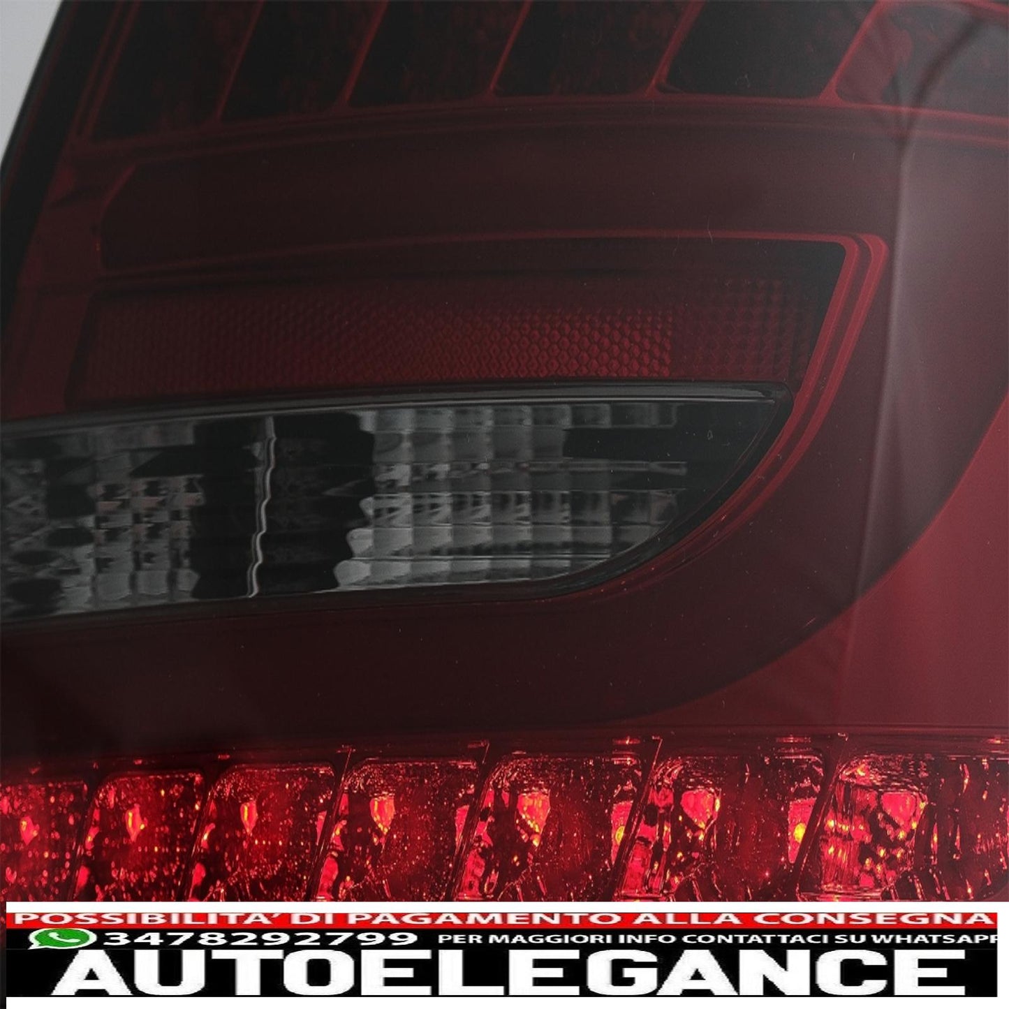 led rear lights suitable for audi a6 c6 4f limousine (04.2004-2008) smoke red 7pin