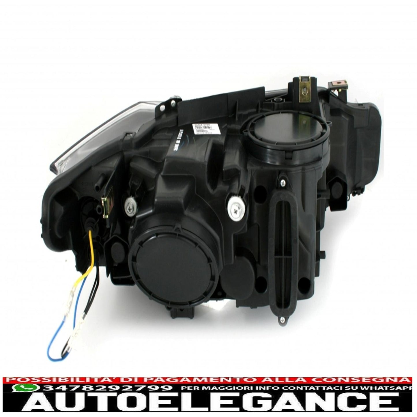 fari led adatti per bmw serie 3 f30 f31 (10.2011- 06.2015) doppia u 3d xeno look neri