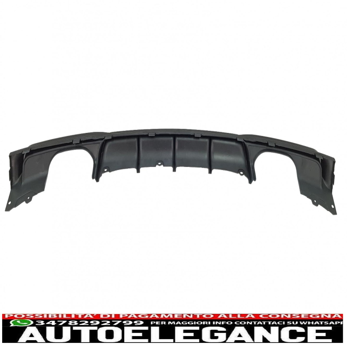 paraurti posteriore spoiler mantovana diffusore doppia uscita adatto per bmw serie 3 f30 f31 (2011-2019) limousine touring m design