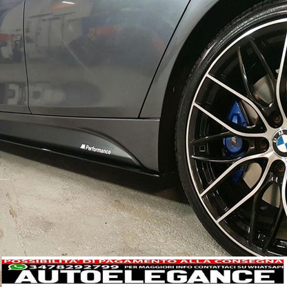 side decals vinyl sticker suitable for bmw f10 f11 5 series (2011-up) dark grey m-performance design