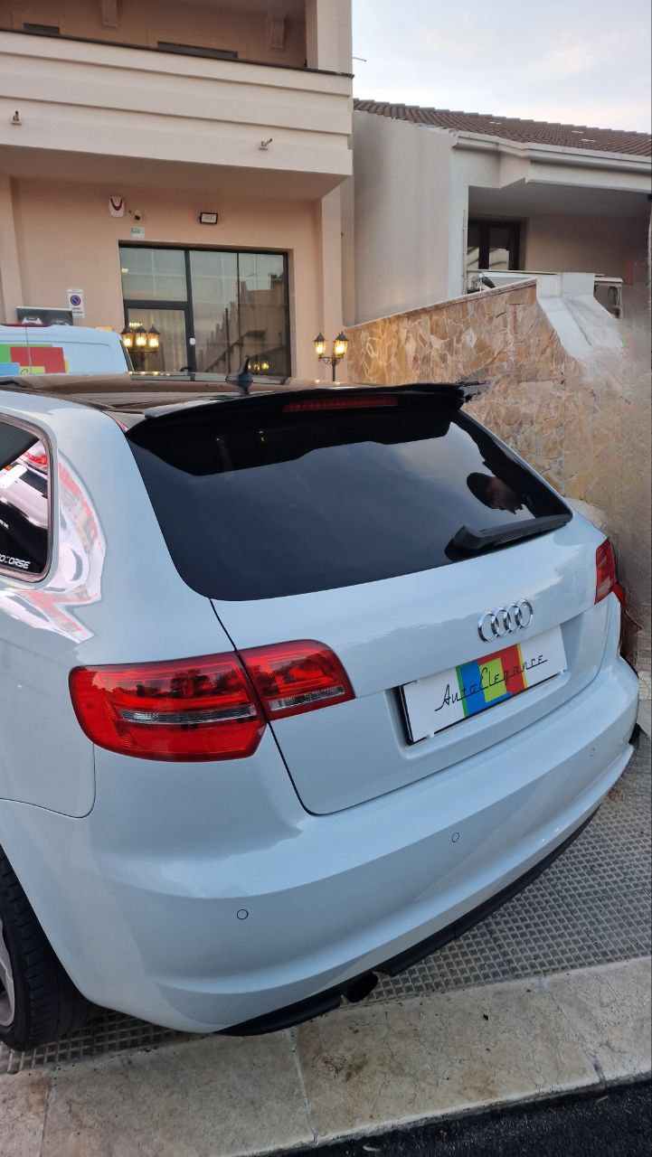 ROOF SPOILER WING SUITABLE FOR AUDI A3 8P 2008-2012 5 DOORS GLOSS BLACK LOOK SPORTY DESIGN 