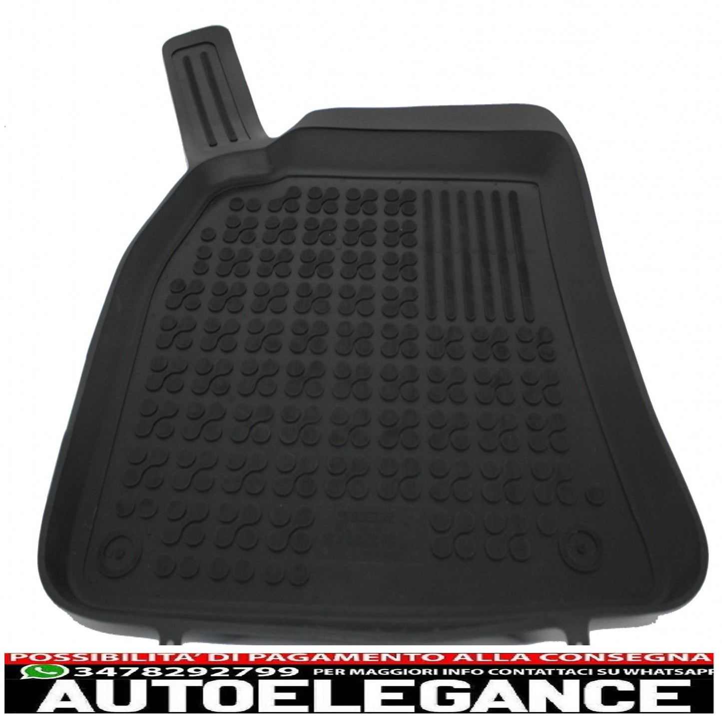 Black rubber mat suitable for audi a4 b8 03/2008-2015, a5 sportback (liftback) 09.2009-2016