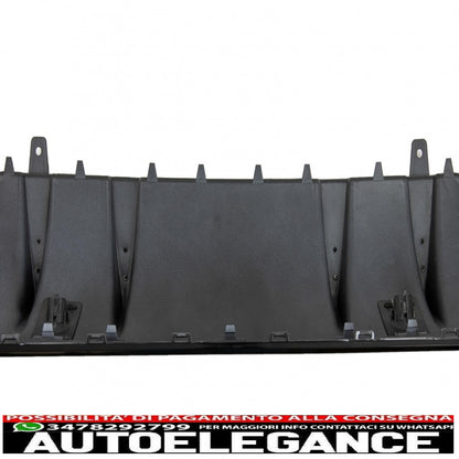diffusore paraurti posteriore adatto per mercedes classe c w205 s205 (2014-2020) c63s design silver tips solo per amg sport line