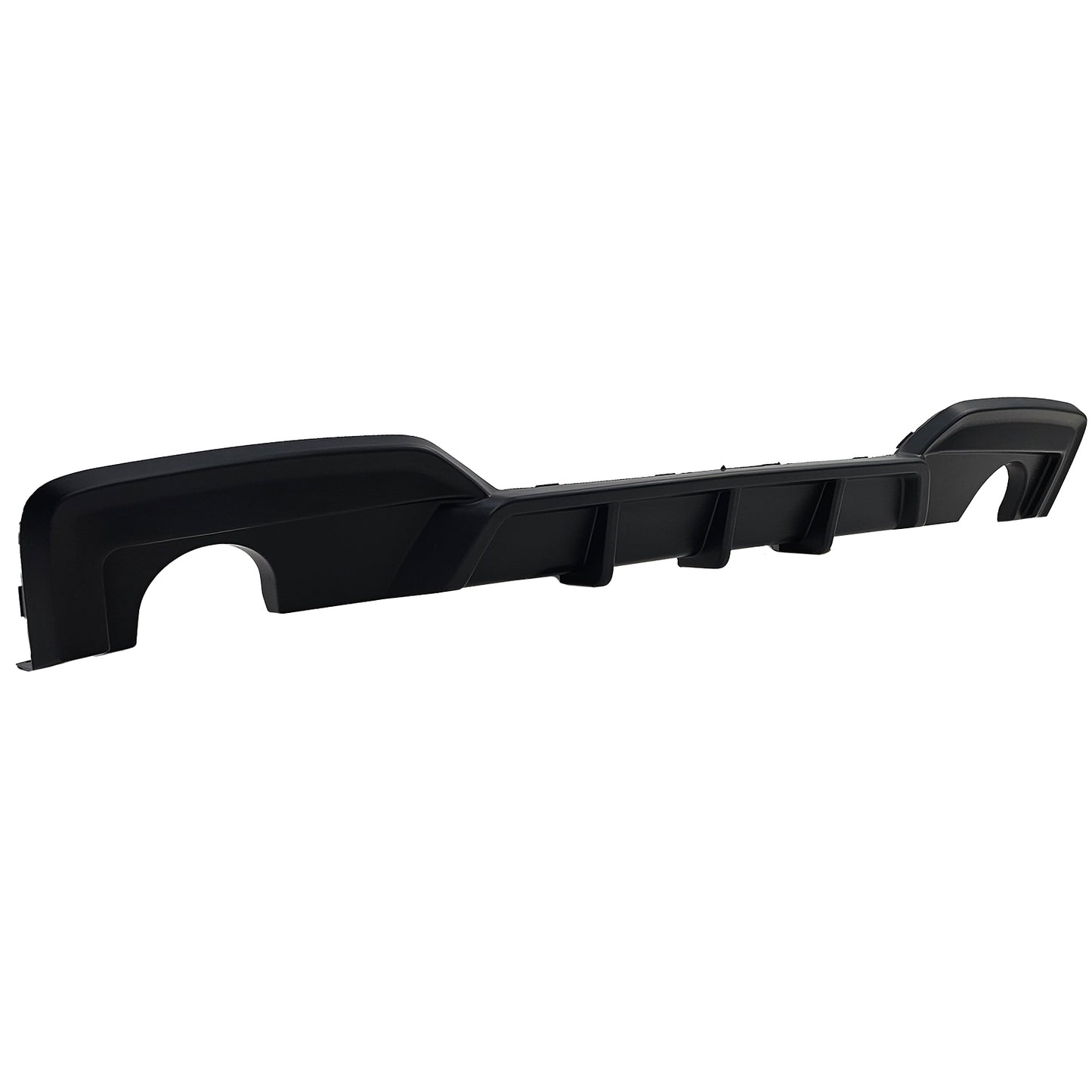 DIFFUSORE POSTERIORE 1+1 ADATTO PER BMW SERIE 6 F12 F13 F06 LOOK NERO OPACO