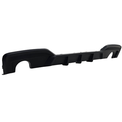 DIFFUSORE POSTERIORE 1+1 ADATTO PER BMW SERIE 6 F12 F13 F06 LOOK NERO OPACO