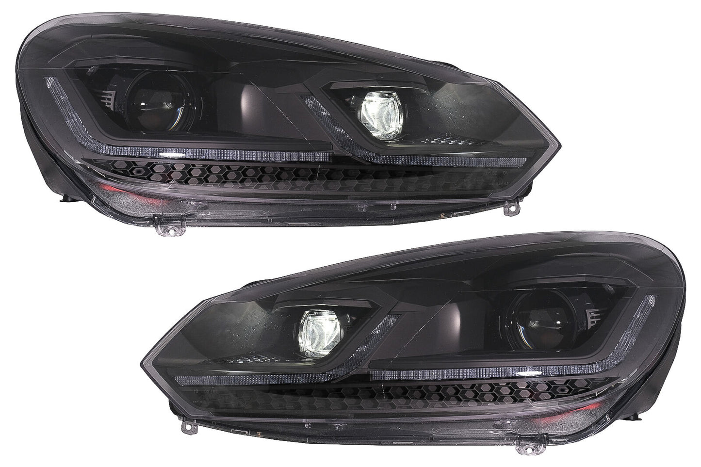 Fari LED per VW Golf 6 VI 08-13 Facelift G7.5 Look Dinamico-mostra il titolo originaleTesto originaleFari LED per VW Golf 6 VI 08-13 Facelift G7.5 Look Dynamic