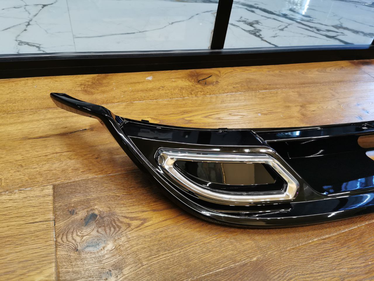 DIFFUSER SUITABLE FOR VW GOLF 7.5 2017-2020 LOOK RLINE GLOSS BLACK 