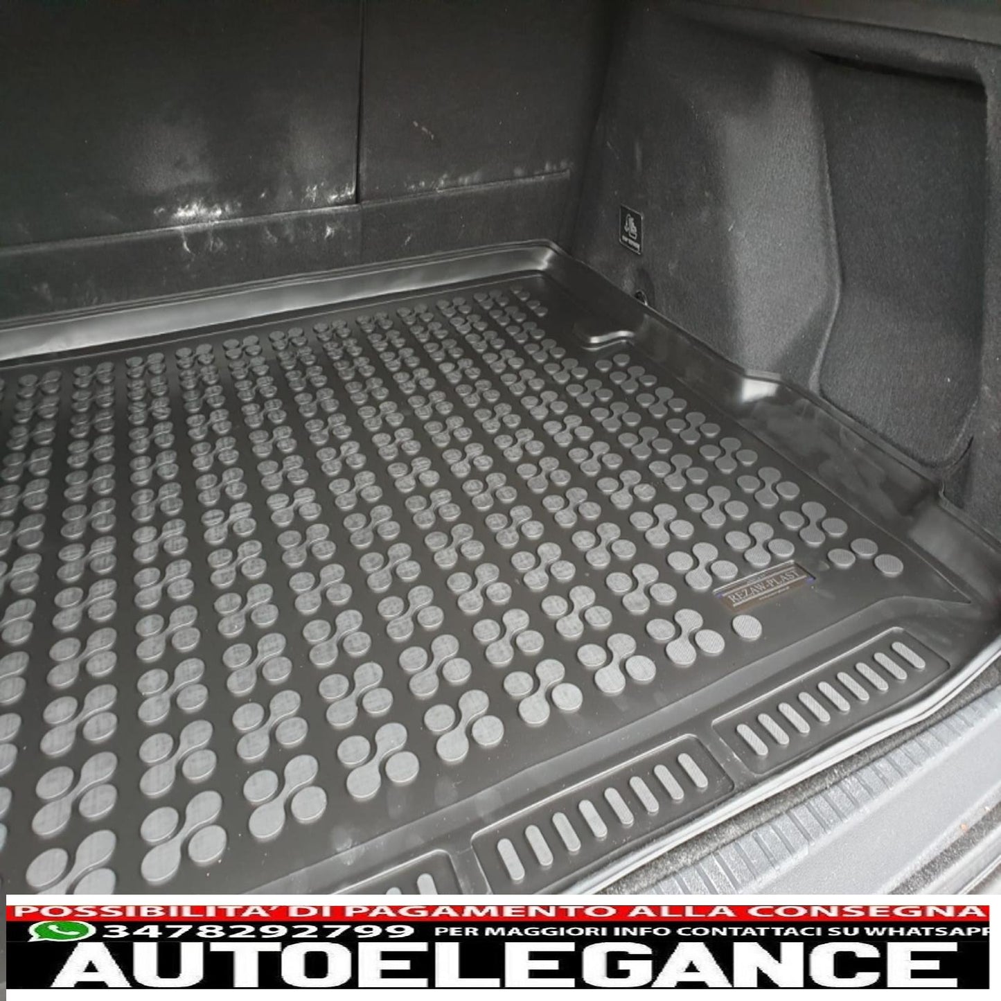 Rubber boot mat suitable for Dacia Duster ii (4x4) (2018-) black