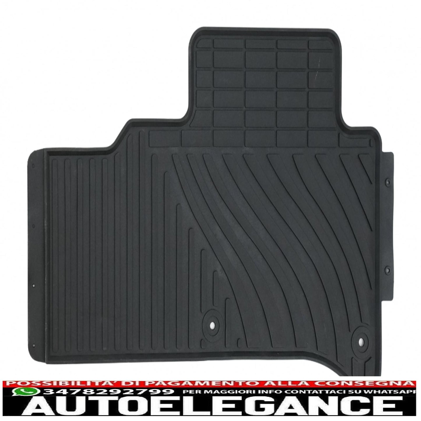 Premium tenzo-r black rubber floor mats suitable for Land Range Rover Sport L494 (2013-2017)