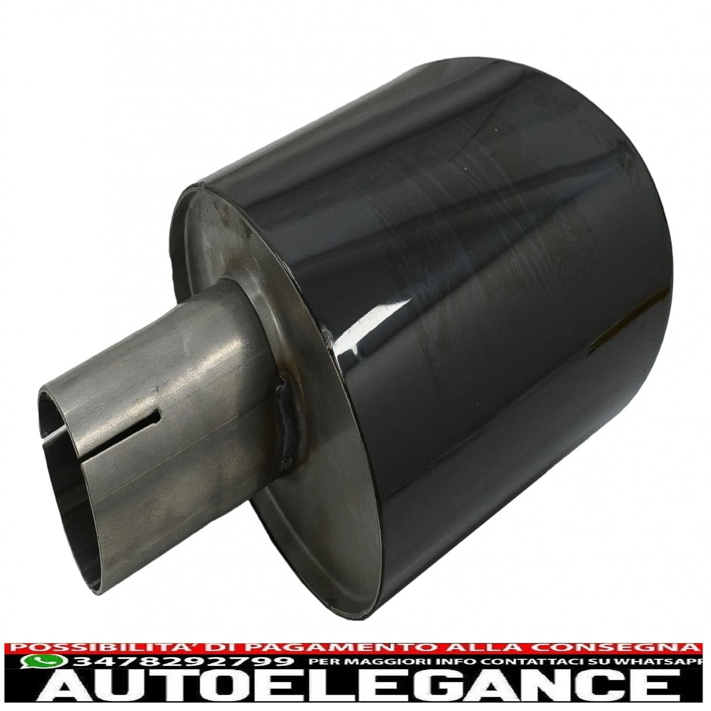COPPIA Terminali di scarico adatti per audi look rs nero